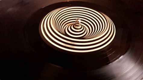 Stock Video Of Spinning Hypnotic Vinyl On The Turntable 20529133