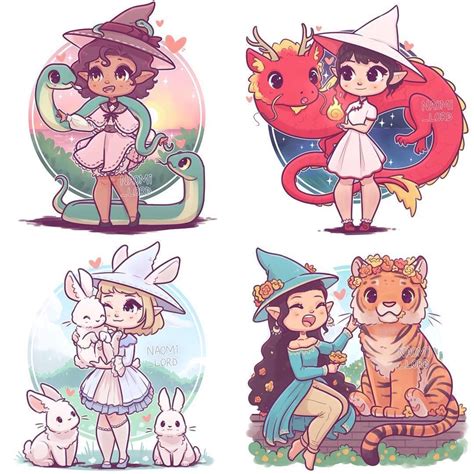 Naomi Lord On Instagram 💕the 8 Chinese Zodiac Witches Ive Drawn So