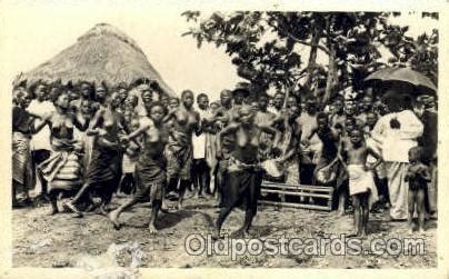 Dahomey African Nude Unused Light Paper Wear Bottom Front Edge Corners