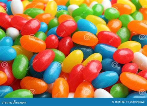 Tasty Colorful Jelly Beans As Background Stock Image Image Of