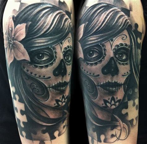 Daniel Hofer Tattoos Sugar Skull Girl Tattoo Sugar Skull Tattoos