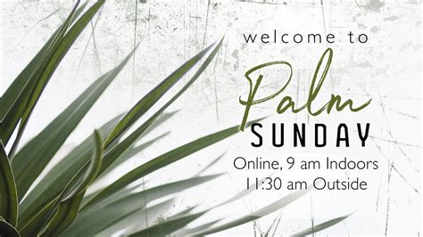 Palm Sunday March 28 2021 9 Am Youtube
