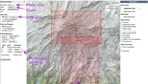Printing Backcountry Maps In Caltopo — Alpinesavvy