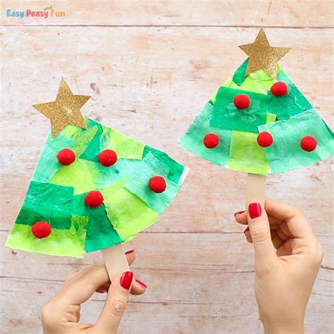 Tissue Paper Christmas Tree Paper Plate Craft Vik News