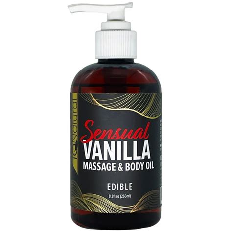 Iq Natural Massage Oil And Body Oil Sensual Vanilla Edible For Intimate