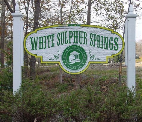 Maybe you would like to learn more about one of these? White Sulphur Springs, WV : Welcome Sign photo, picture ...