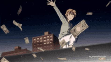 Yukine Noragami Anime Throwing Money Gif Gifdb Com