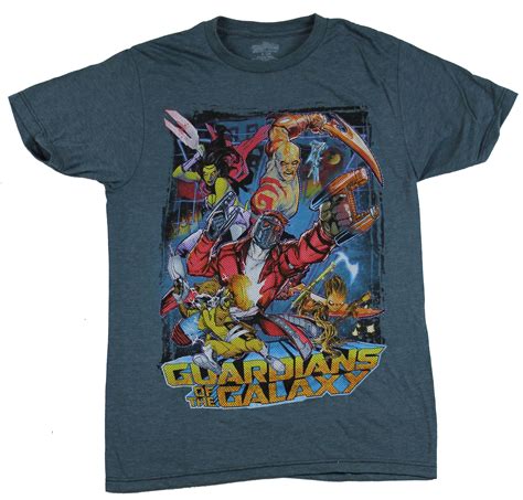 C Life Guardians Of The Galaxy Mens T Shirt Colorful Comic Style