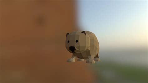 Low Poly Wombat Download Free 3d Model By Plaidpowered Fb5026a