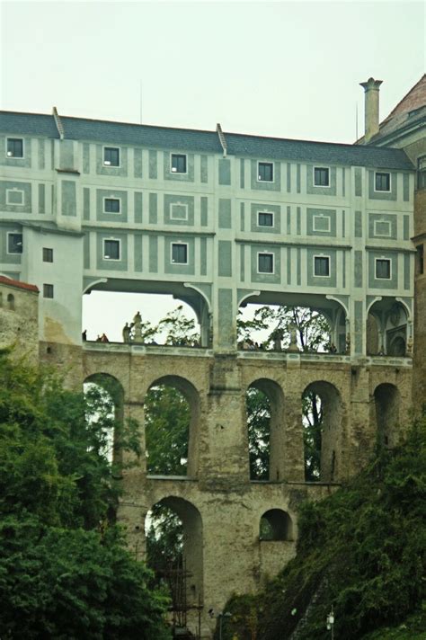 Schloss Český Krumlov Mantelbrücke 1492014 Die Mantelbrücke Ist