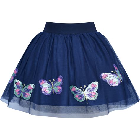 Girls Skirt Butterfly Embroidered Tutu Dancing Sunny Fashion