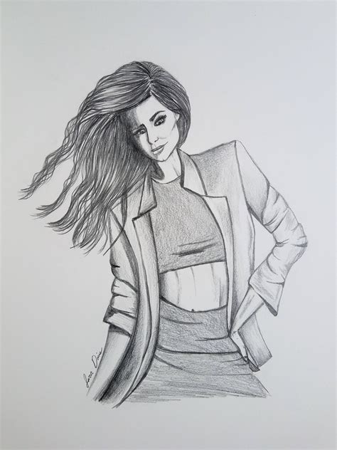 Fashion Drawing Pencil Drawing Fashion Art Graphite