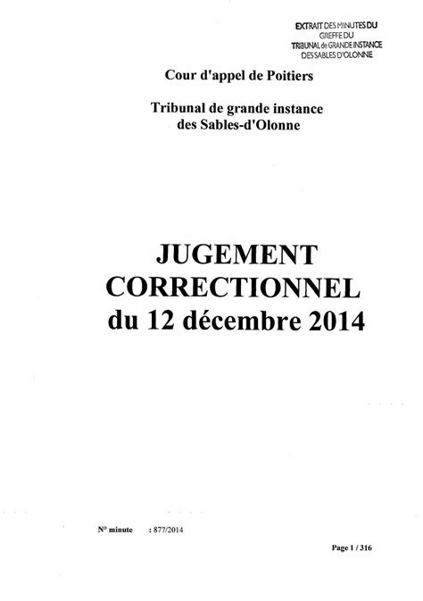 Jugement correctionnel du 12 décembre 2014 by france 3 pays de la loire