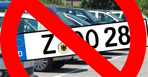 Diese KFZ-Kennzeichen sind in Deutschland verboten
