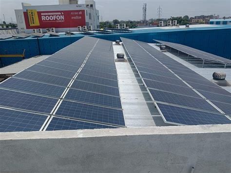 On Grid Commercial Rooftop Solar Power Plant For Industrial Capacity