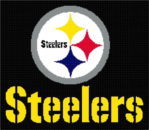 Pittsburgh Steelers Afghan Crochet Graph Pattern By Alta's Crafts