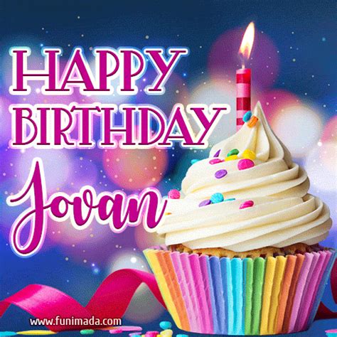 Happy Birthday Jovan Lovely Animated 