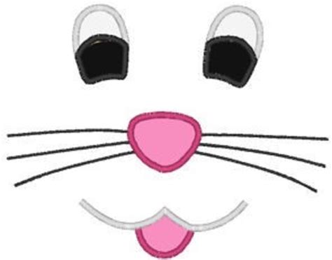 Grab the printable bunny ears for kids to make a super cute bunny hat they can wear to celebrate spring and easter! Easter Bunny Face Smile Embroidery Machine Applique Design ...