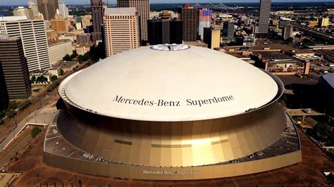 The Superdome And The History Of The New Orleans Saints Aerial Video