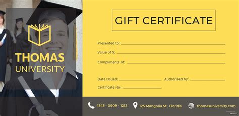 Free Graduation T Certificate Template In Adobe Illustrator