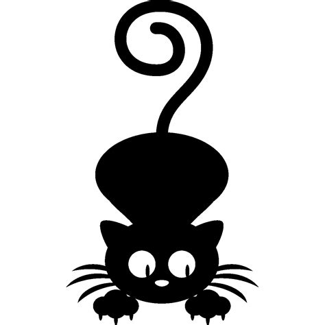 Le chat endormi est parmi les motifs préférés dessin hello kitty cat en dessin un chat simple et base, vous aider à pratiquer observations comment dessiner un chat, car il. Sticker Chat avec une longue queue | Pochoirs halloween ...