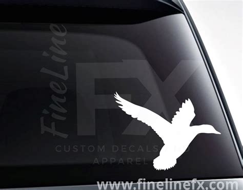 Flying Duck Vinyl Decal Sticker
