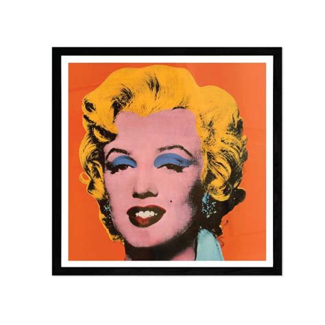 Andy Warhol Marilyn Monroe Print Orange Marilyn Monroe Etsy Uk