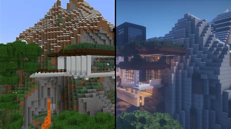 Minecraft Cliff House Designs