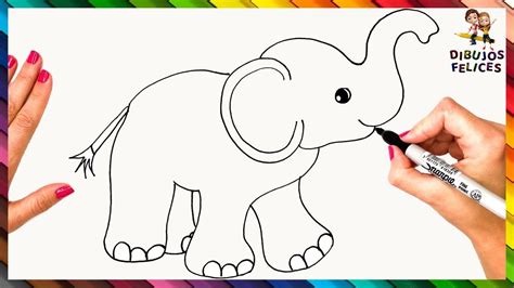 Cómo Dibujar Un Elefante Bonito 🐘 Dibujos Fáciles Para Niños En 2020