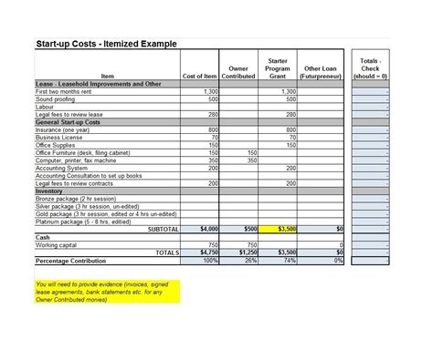 50 Best Startup Budget Templates Free Download Templatelab