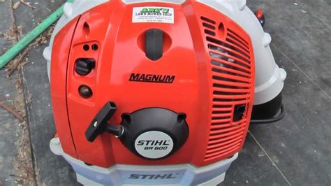 In fact, it nets around 41 newtons of force and blows at almost 200 mph of average air velocity (per the ansi b175.2 standard, which we follow as closely as possible). Stihl BR600 Backpack Blower - YouTube