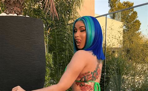 Closer Look At Cardi Bs New Colorful Back Tattoo That Took 60 Hours To