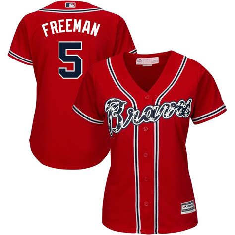 Freddie Freeman Atlanta Braves Majestic Womens Plus Size Alternate