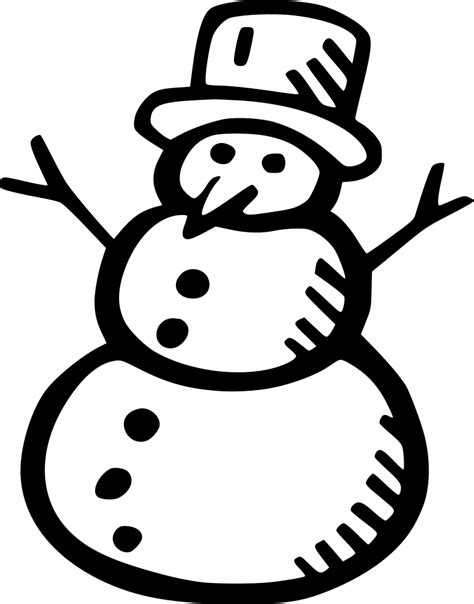 Snowman Svg Png Icon Free Download (#550348) - OnlineWebFonts.COM