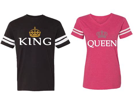 king queen old matching couple cotton jerseys men black women pink men m women xxl