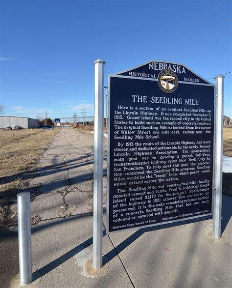 Marker Monday The Seedling Mile History Nebraska