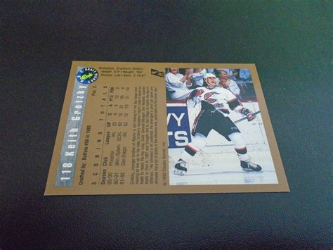 1992 1993 Classic Draft Keith Gretzky 118 San Diego Gulls Ebay