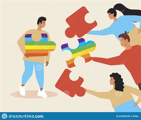 Lgbtq Gay Couple Choosing Partner Flat Vector Stock Illustration With Finding Soul Mate Gay