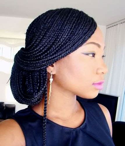 This hairstyle features micro box braid with a twist at the end section. Cute Box Braid Hairstyles + How To Make Them! - Heart Bows ...