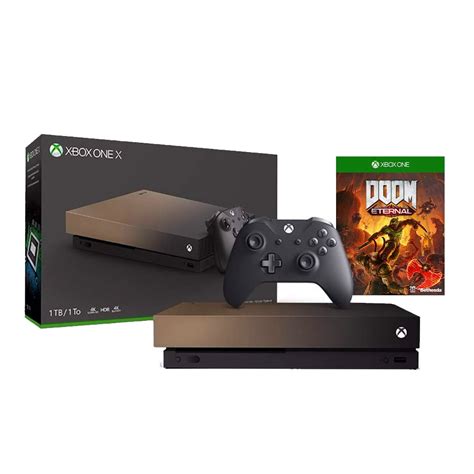 Microsoft Xbox One X 1tb Gold Rush Special Edition 4k Hdr Ultra Hd Blu