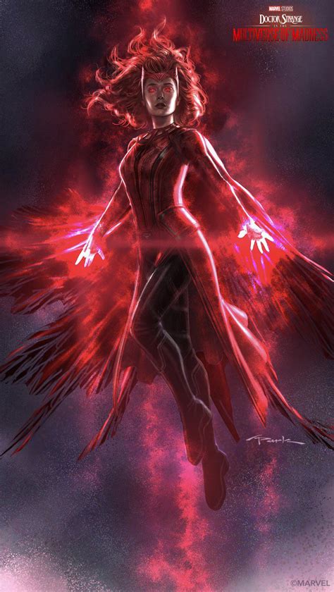 New Unused Concept Art Of The Scarlet Witch From Mom Marvelstudios