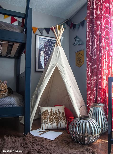 Popular boy bedroom themes include This Camping-Themed Bedroom Makeover Will Make You Want to ...