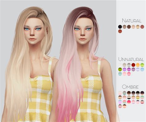 Kalewa A Ts4 Mega Hair Pack Here It Is All Of My Hairs Updated A