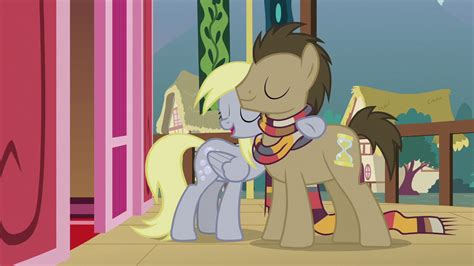 Image Derpy Puts A Hoof Around Dr Hooves S5e9png My Little Pony
