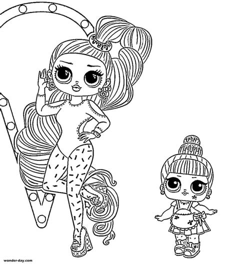 Dibujos para Colorear LOL OMG. Imprimir gratis WONDER DAY — Dibujos