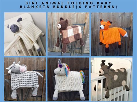 Animal Baby Blankets Collection Crafting Happiness