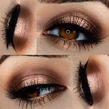 Pictures of Gold Shimmer Eye Makeup