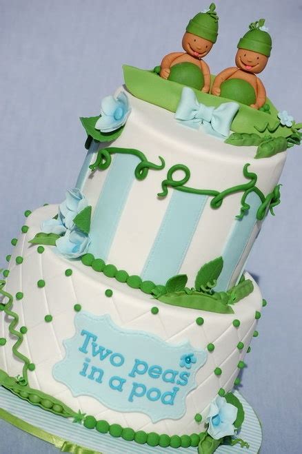 Love This Cake For A Baby Shower For Twins Shower Cakes Twins Cake
