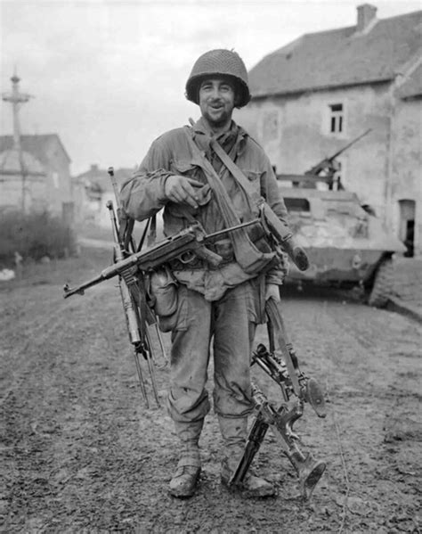 Us Army Soldier Carrying His Trophies 1944 Roldschoolcool