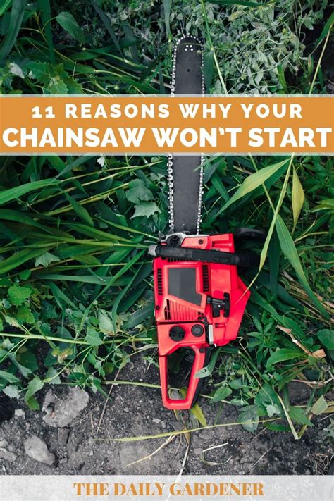 Sometimes i can keep it struggling for a minute by pulling the throtle on and off constantly, but it. 11 Reasons Why Your Chainsaw Won't Start